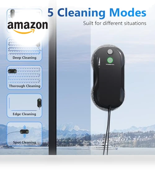 Window Cleaning Robot with Smart Navigation and Triple Safety System — Smart Cleaning Robots, TOSIMA