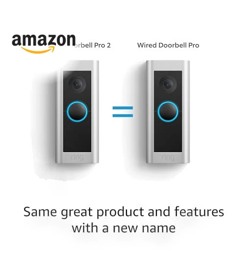 Wired Video Doorbell Pro with HD+ Video and 3D Motion Detection — Smart Home Security, Ring
