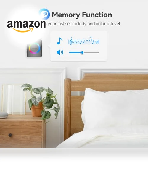 Wireless Doorbell with 1,970Ft Range, 60 Chimes, 5 Volume Levels, RGB Flash — Push Buttons, TECKNET
