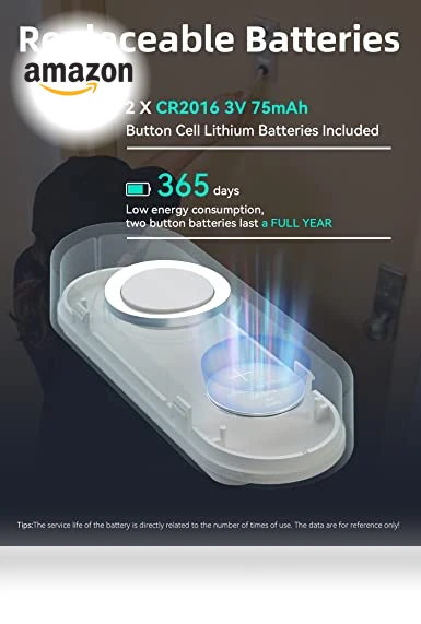Lighted Wireless Doorbell with 58 Chimes, 1000ft Range, Waterproof — Push Buttons, AIDA