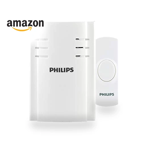 Wireless Doorbell Kit with Plug-In Receiver, 2 Melodies, 150 Ft Range — Kits, Philips