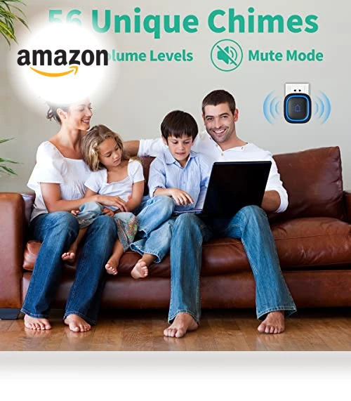 Wireless Doorbell with 56 Chimes, IP66 Waterproof, 1000ft Range — Kits, LetsWill