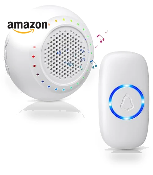 Wireless Doorbell Kit with 32 Ringtones, 1000ft Range, LED Flash — Kits, PHYSEN
