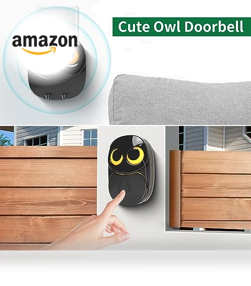 Wireless Doorbell with 1000 Feet Range, Weatherproof IP55 — Push Buttons