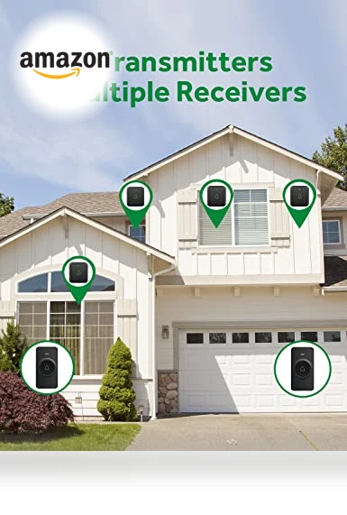 Wireless Doorbell with 52 Melodies, 1000ft Range, Waterproof — Chimes, AVANTEK