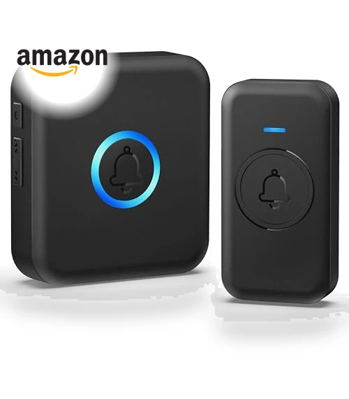 Waterproof Wireless Doorbell with 60 Chimes & Adjustable Volume — Chimes, FOVKSUC