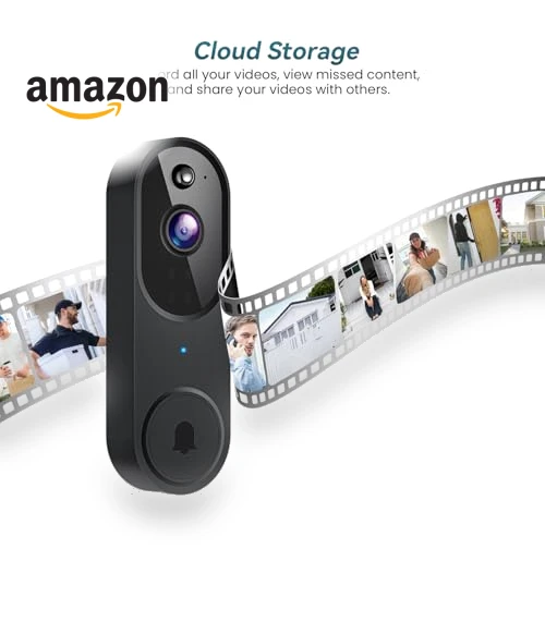 Wi-Fi Video Doorbell Camera with Two Way Audio, AI Motion Detection, Night Vision — Smart Home Security, Shenzhen Puge Electronics Co., Ltd.