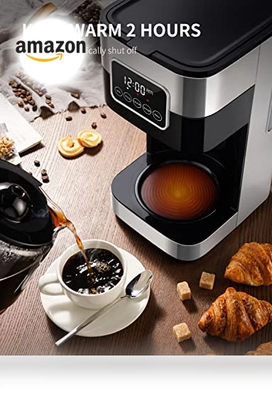 10-Cup Programmable Coffee Maker with Strong Brew Option — Coffee Makers, SHARDOR