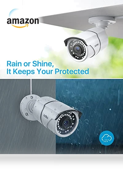 H.265+ 1080p 16 Channel Home Security Camera System with AI Human Vehicle Detect — Security Cameras, ZOSI