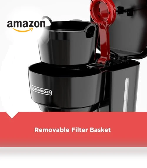 12-Cup Coffee Maker with Easy On/Off Switch, Non-Drip Carafe — Coffee Makers, BLACK+DECKER