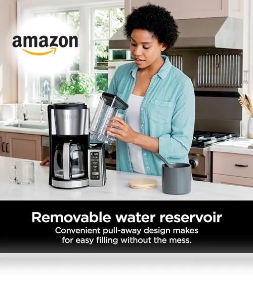 12-Cup Programmable Coffee Brewer with Adjustable Warm Plate — Coffee Makers, Ninja