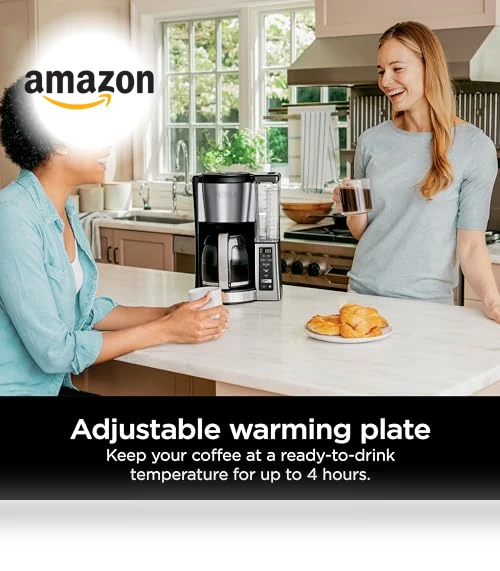 12-Cup Programmable Coffee Brewer with Adjustable Warm Plate — Coffee Makers, Ninja