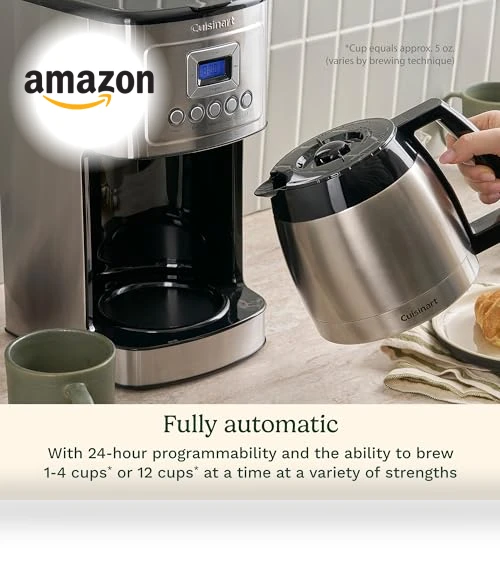 12-Cup Programmable Coffee Maker with Thermal Carafe — Coffee Makers, Cuisinart