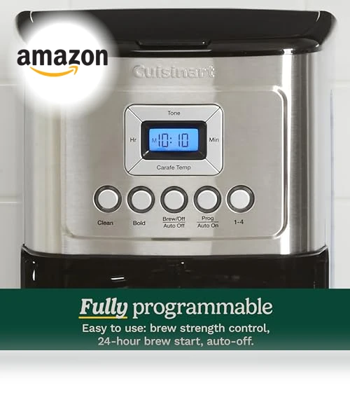 14-Cup Programmable Coffee Maker with Glass Carafe — Coffee & Espresso Combos, Cuisinart