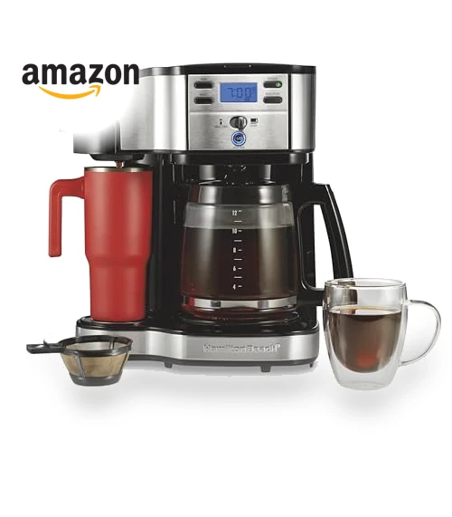 2-Way 12 Cup Programmable Drip Coffee Maker & Single Serve Machine — Coffee Makers, Hamilton Beach