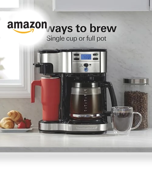 2-Way 12 Cup Programmable Drip Coffee Maker & Single Serve Machine — Coffee Makers, Hamilton Beach