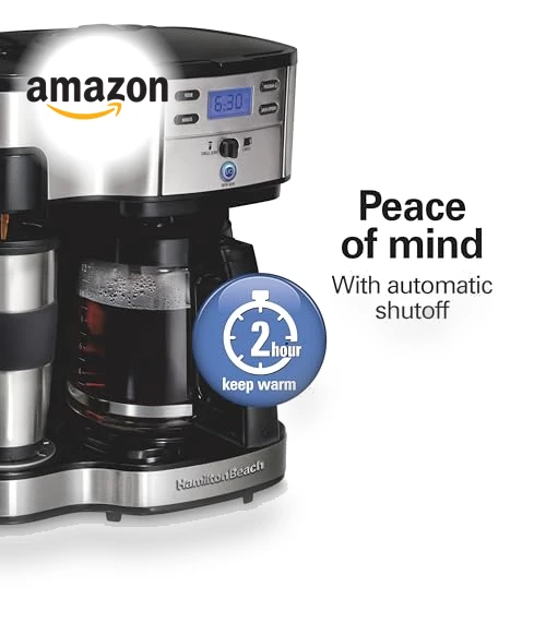 2-Way 12 Cup Programmable Drip Coffee Maker & Single Serve Machine — Coffee Makers, Hamilton Beach