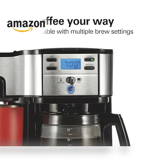 2-Way 12 Cup Programmable Drip Coffee Maker & Single Serve Machine — Coffee Makers, Hamilton Beach