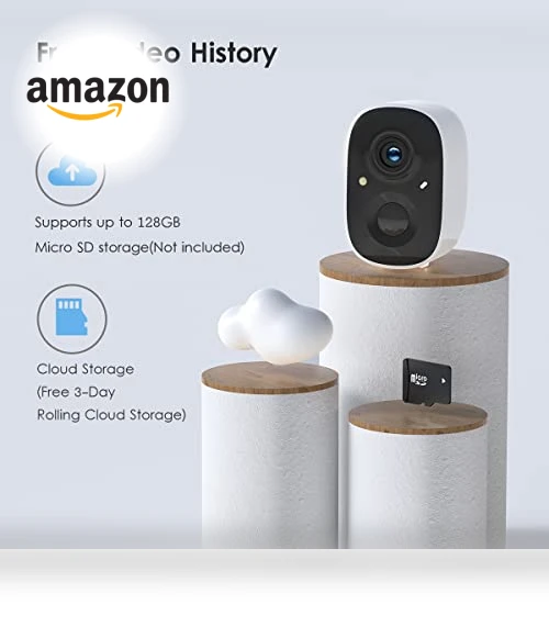 2K Wireless Outdoor Security Camera with Color Night Vision and AI Motion Detection — Motion Sensors, GMK