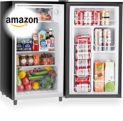 3.2 Cu.Ft Mini Fridge with Freezer, Adjustable Thermostat, Energy-efficient, Low Noise — Mini Fridges, Sweetcrispy