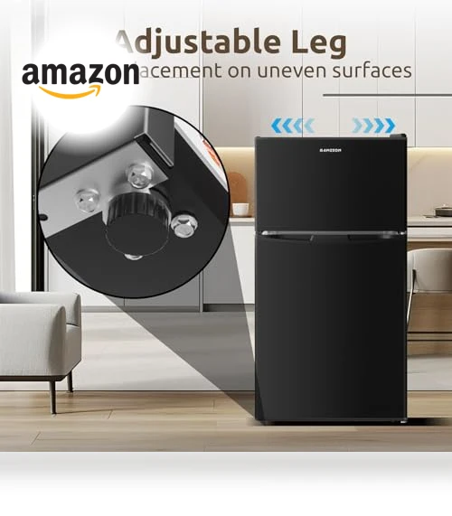 Mini Fridge with Freezer, 2 Door Small Refrigerator, 3.2 CU.FT — Mini Fridges, BANGSON