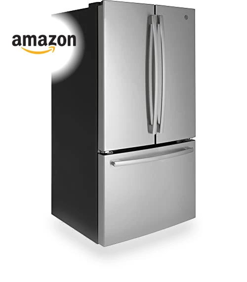 36" French Door Refrigerator with Internal Water Dispenser, Spill-Proof Shelves — Cooling Solutions, GE