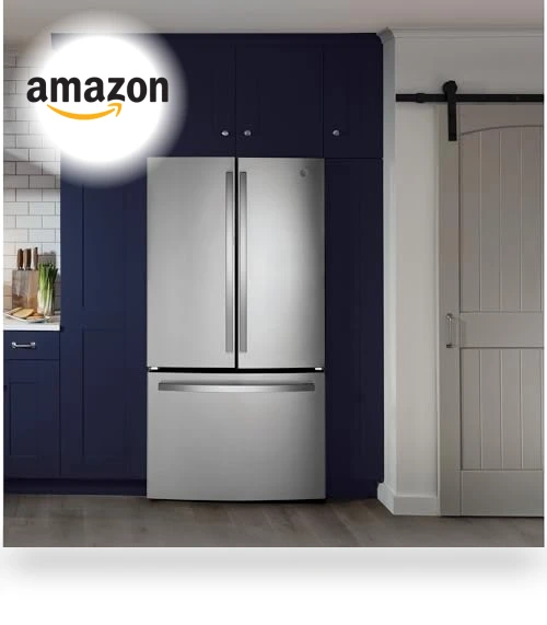 36" French Door Refrigerator with Internal Water Dispenser, Spill-Proof Shelves — Cooling Solutions, GE