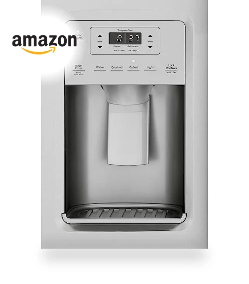 36 Inch Side by Side Refrigerator with LED Lighting and Hidden Hinge — Cooling Solutions, GE