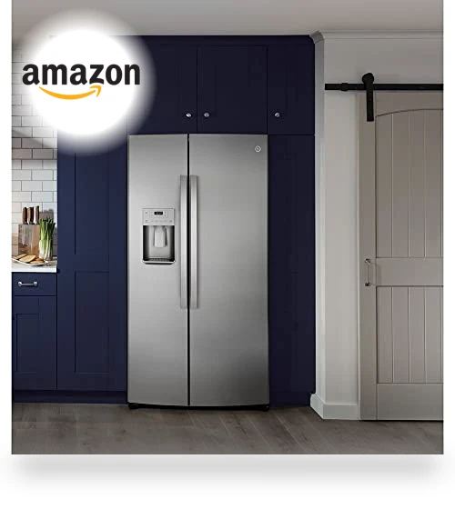 36 Inch Side by Side Refrigerator with LED Lighting and Hidden Hinge — Cooling Solutions, GE