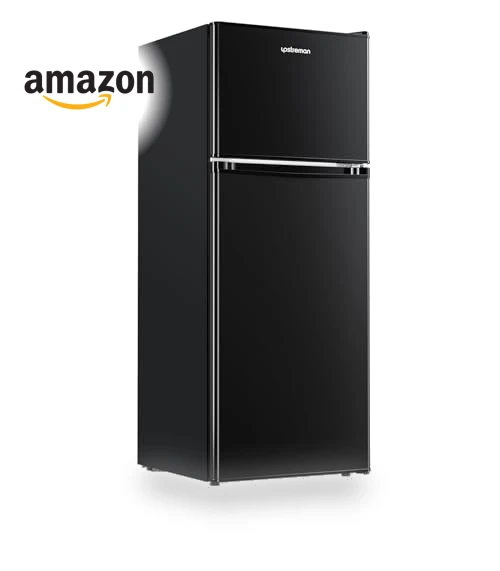 4.0 Cu.Ft. Mini Fridge with Freezer, Double Door Small Refrigerator — Mini Fridges, Upstreman