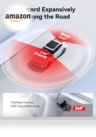 4K/2.5K Full HD Dash Camera for Cars with Front and Rear Recording — Dashboard Cameras, REDTIGER