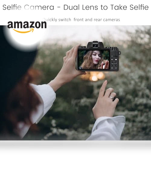 4K Digital Camera for Photography & Video with WiFi, 64MP, Touch Screen, 32GB Card — Compact Digital Cameras, Saneen