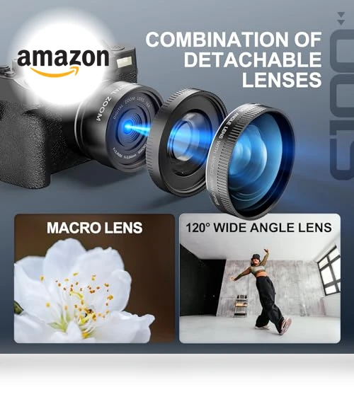 48MP WiFi Digital Camera with 4K Video, 16X Zoom, Wide Angle & Macro Lens — Professional DSLR Cameras, NBDDIGITAL