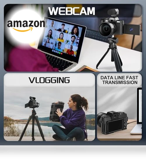 48MP WiFi Digital Camera with 4K Video, 16X Zoom, Wide Angle & Macro Lens — Professional DSLR Cameras, NBDDIGITAL