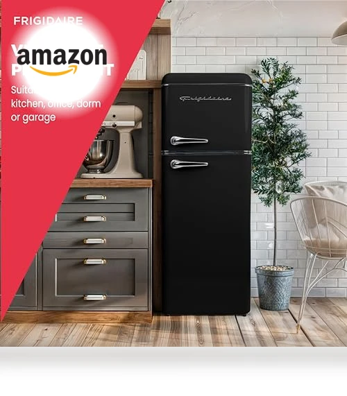 2 Door Apartment Size RETRO Refrigerator with Top Freezer, 7.5 cu ft — Cooling Solutions, Frigidaire