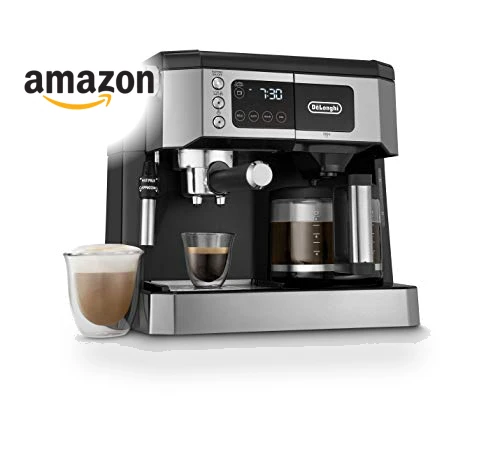 All-in-One Combination Coffee Maker & Espresso Machine with Adjustable Milk Frother — Coffee & Espresso Combos, De'Longhi