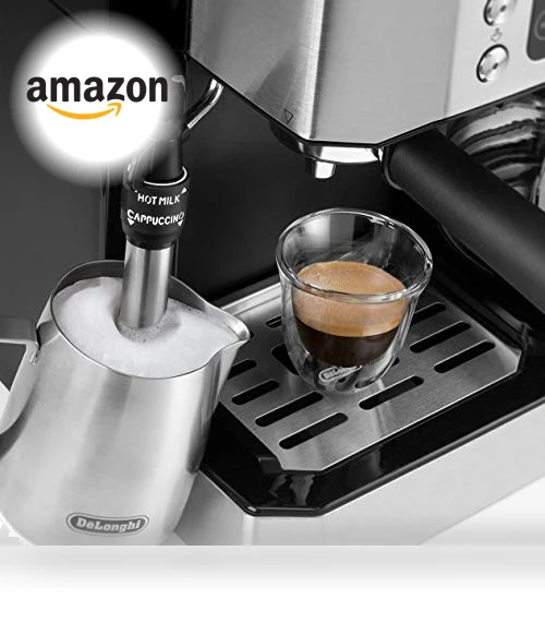 All-in-One Combination Coffee Maker & Espresso Machine with Adjustable Milk Frother — Coffee & Espresso Combos, De'Longhi