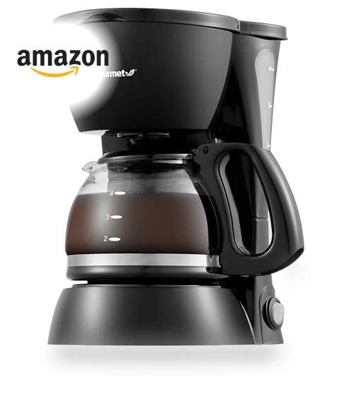 Automatic 4-Cup Brew & Drip Coffee Maker with Pause N Serve — Single-Cup Coffee Makers, Elite Gourmet