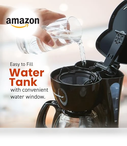 Automatic 4-Cup Brew & Drip Coffee Maker with Pause N Serve — Single-Cup Coffee Makers, Elite Gourmet