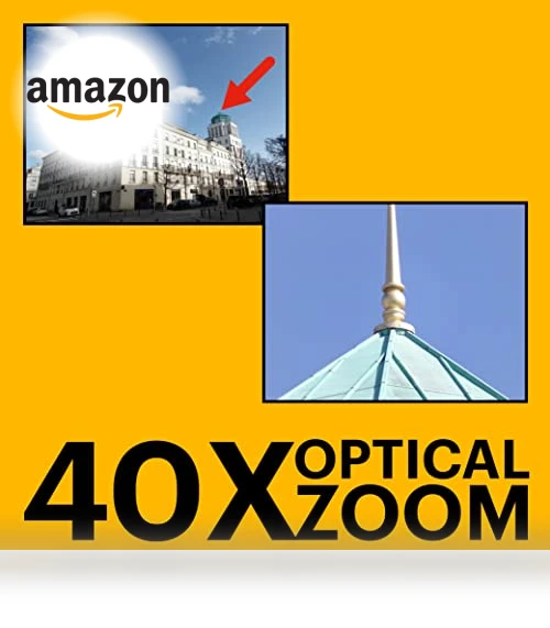 20MP Digital Camera with 40X Optical Zoom, 1080P Full HD Video — Compact Digital Cameras, KODAK