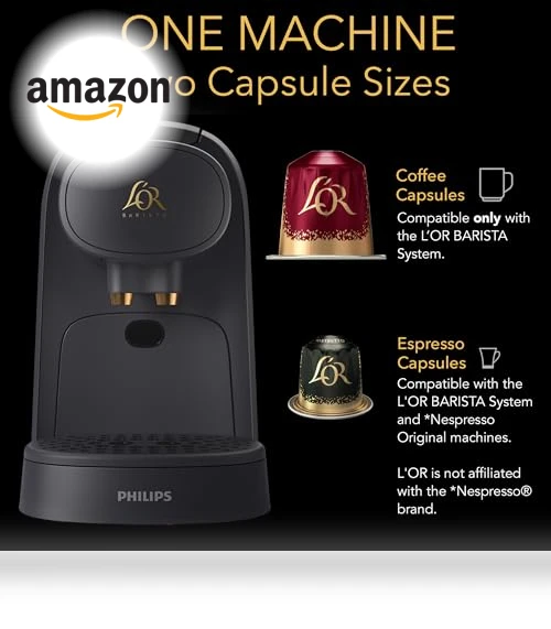 Coffee and Espresso Machine Combo with Milk Frother — Coffee & Espresso Combos, L'OR