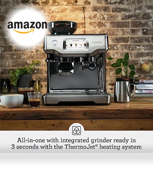 Barista Touch Espresso Machine with Grinder & Auto Milk Frother — Coffee & Espresso Combos, Breville