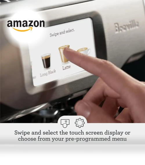 Barista Touch Espresso Machine with Grinder & Auto Milk Frother — Coffee & Espresso Combos, Breville