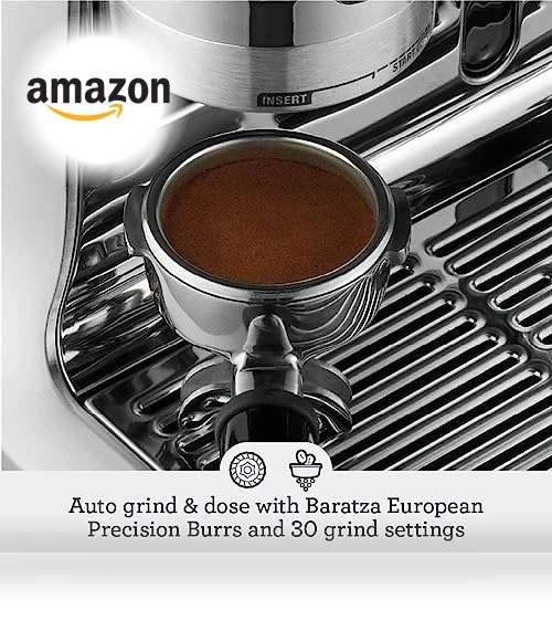 Barista Touch Espresso Machine with Grinder & Auto Milk Frother — Coffee & Espresso Combos, Breville