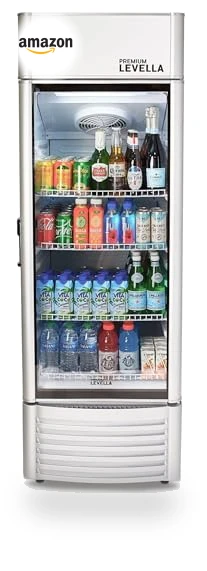 Commercial Beverage Cooler Merchandiser with Customizable Lightbox - 9.0 cu ft — Mini Fridges, PremiumLevella