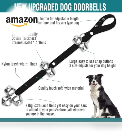 Premium Adjustable Dog Doorbells for Potty Training — Doorbells, BLUETREE