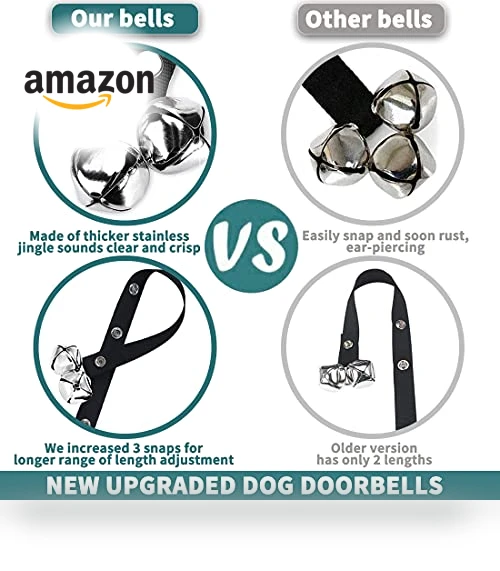 Premium Adjustable Dog Doorbells for Potty Training — Doorbells, BLUETREE