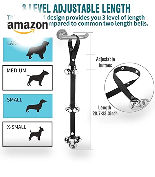 Premium Adjustable Dog Doorbells for Potty Training — Doorbells, BLUETREE