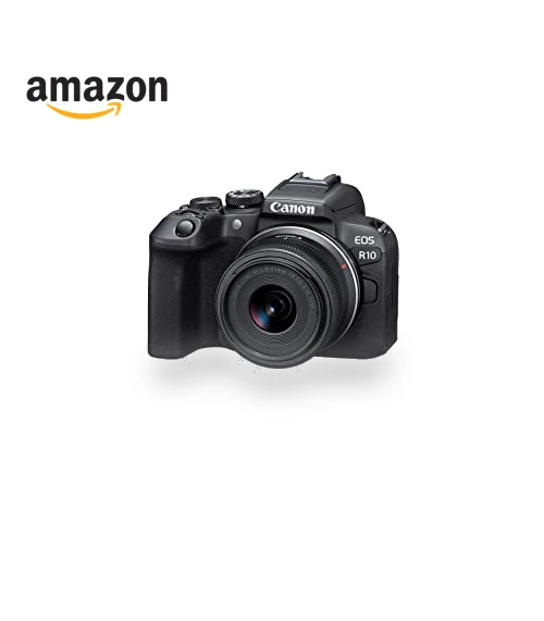 Mirrorless Vlogging Camera with Lens, Tripod and Microphone, 24.2MP, 4K Video — Professional DSLR Cameras, Canon