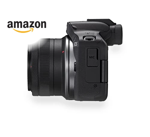Mirrorless Camera with RF-S18-45mm Lens Kit, 24.2MP, 4K Video, Bluetooth, Wi-Fi — Mirrorless Cameras, Canon